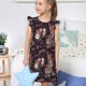 thumbnail image 4 of Balery Romantic Paris Camisón de princesa para niñas, pijama de algodón con mangas abullonadas, suave y bonito.-Small, 4 of 6