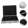 thumbnail image 6 of SOPOTUTU White Hard Microphone Carrying Case Shockproof Mic Storage Organizer with Handle, 6 of 8