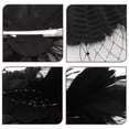 thumbnail image 5 of 1 unid novia vestido de pluma tocado banquete fiesta pluma flor pelo aro negro, 5 of 5