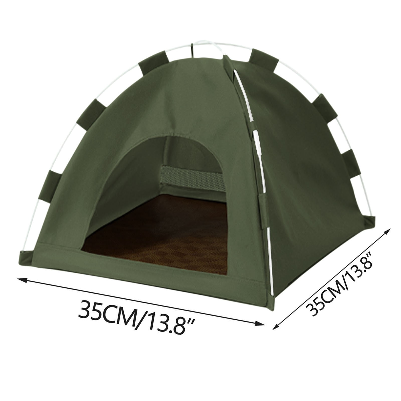 RuiJiao Foldable Portable Pet Tent, Waterproof Dog Bed with Removable Washable Cushion for Small Animals, Size S