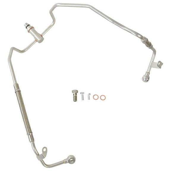 For BMW 550i 650i 750i Alpina B7 X5 X6 2012-2015 Turbocharger Oil Feed Line - BuyAutoParts