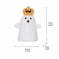 thumbnail image 5 of FufuCrick Halloween Decor, Pumpkin Figurine, Tabletop Ornament, Resin Pumpkin Character Accessory for Indoor Fall Seasonal Halloween Decorations, Orange, 5 of 9