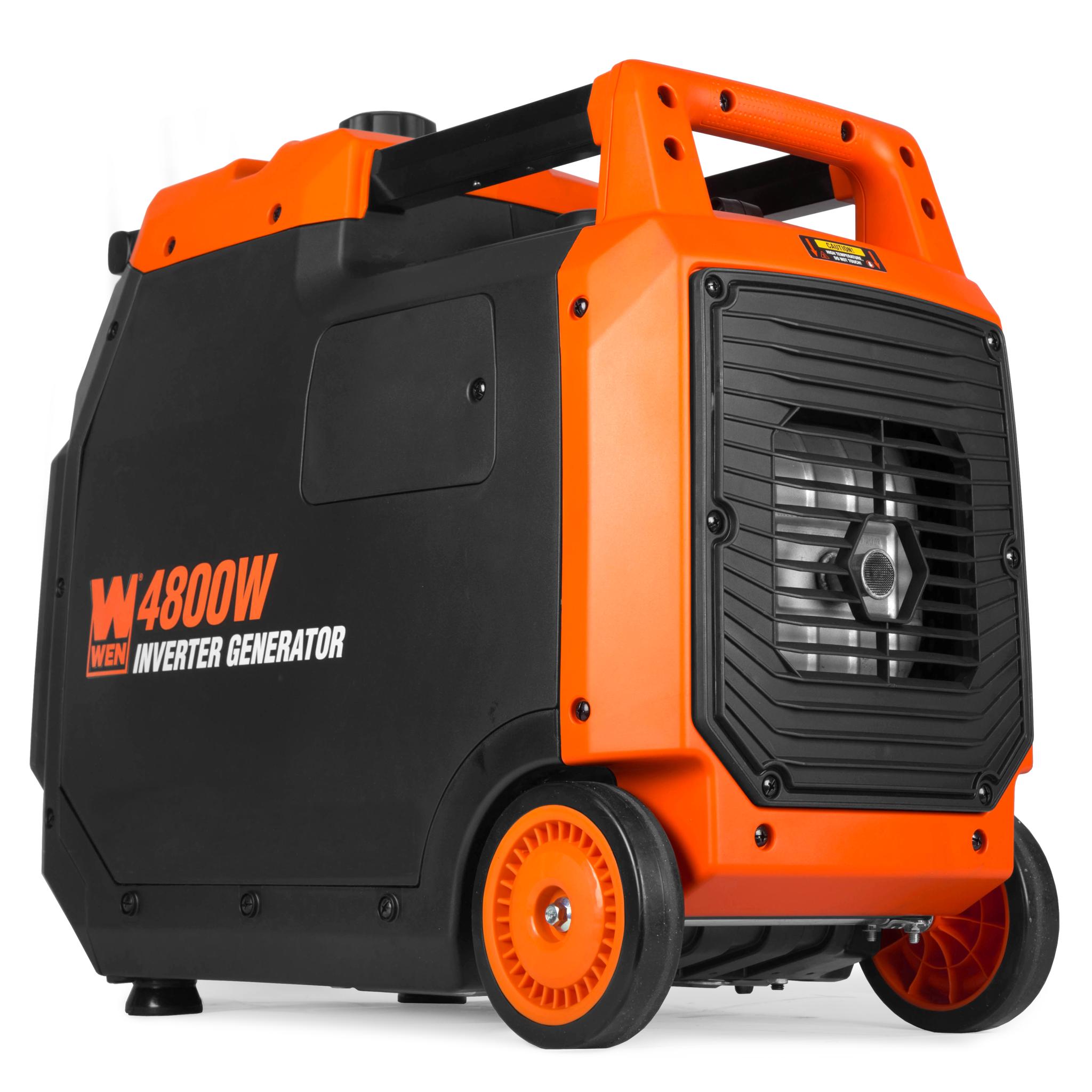 WEN Quiet and Lightweight 4800-Watt Dual Fuel RV-Ready Electric Start Portable Inverter Generator with Fuel Shut Off and CO Watchdog (DF480iX)