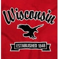 thumbnail image 2 of Wisconsin Cute Bald Eagle Souvenir Plus Size Crewneck Graphic Tee Shirt Brisco Brands 3X, 2 of 4