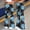 001 Black, variant on Women's Floral Print Flare Yoga Pants Elastic High Waist Bell Bottom Leggings, Stretch Bootcut Workout Pants
