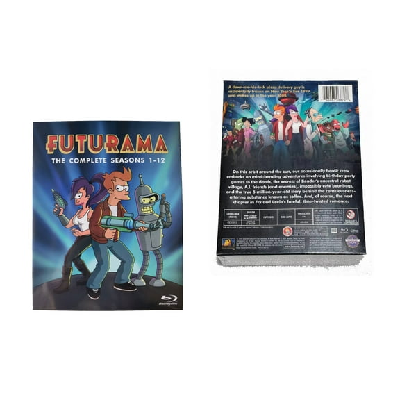 Futurama - Complete Series, Seasons 1-12 (Blu-Ray, 16-Disc) TV Series, Box-Set