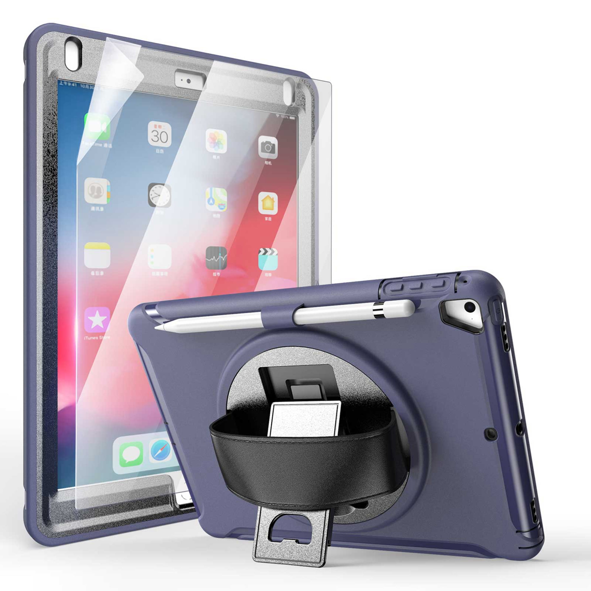 Dteck Screen Protector Case for iPad 5th Gen (2017)/6th Gen (2018)/iPad