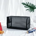 thumbnail image 4 of harmtty Portable Transparent Travel Cosmetic Bag Makeup Case Toiletry Storage Pouch,With Handle, 4 of 8