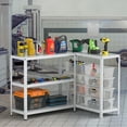 thumbnail image 2 of Costway 4PCS 5-Tier Étagère en Métal Réglable Robuste Utilitaire Rack de Stockage Blanc, 2 of 9