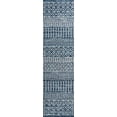thumbnail image 2 of JONATHAN Y MOROCCAN HYPE 2 x 8 Runner Rug, Arta Moroccan Vintage Geometric - Navy/Cream, MOH106A-28, 2 of 3