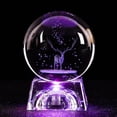 thumbnail image 4 of Qian 8cm 3d Sculpté Boule de Cristal Transparent Modèle, 4 of 4