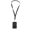 thumbnail image 1 of Miangastore Support d'Identification en Pu Noir Lot de 1 4.9x2.9in, 1 of 9