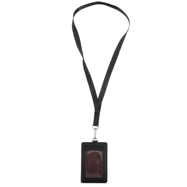 Miangastore Support d'Identification en Pu Noir Lot de 1 4.9x2.9in