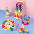 thumbnail image 3 of Children's Eight-tone Clock Rainbow Tower Set Column Kindergarten Baby Educational Early Education Toy, 3 of 5