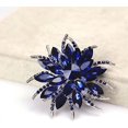 thumbnail image 2 of Broche Fleur pour Femmes Mariées Broche en Cristal Bleue, 2 of 5