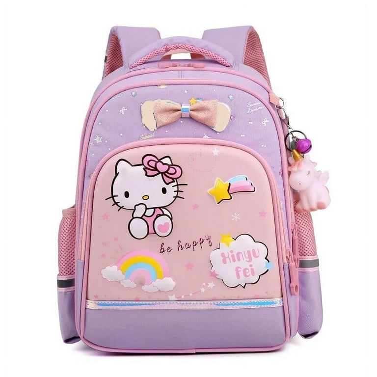 Kk Co Unisex Hello Kitty Rolling Backpack, Waterproof School Bag