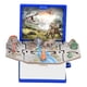 thumbnail image 1 of Figura plegable libro llavero 3D libro plegable tridimensional para Goody Bag Filler dinosaurio azul SM SunniMix llavero libro, 1 of 8