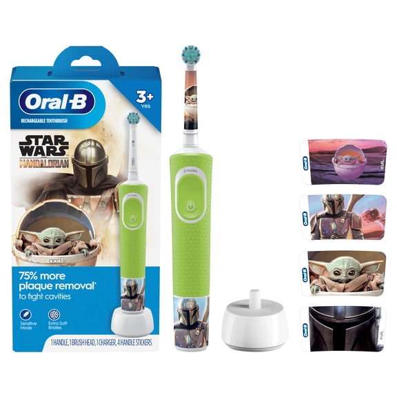Oral-B Kids Electric Toothbrush featuring Star Wars The Mandalorian, for Kids 3 