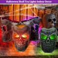 thumbnail image 3 of 12-Pack Halloween Skull Tealights - Flickering LED Flameless Candles with Color Changing Modes for Indoor Decor, Fireplace & Parties (Battery Operated), 3 of 7