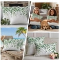 thumbnail image 4 of Outdoor Pillow Covers 16x16 Set of 2, Green Leaves Waterproof Patio Throw Pillow Covers for Couch Sofa Chair, Summer Botanical Decorative Pillowcases for Throw Pillows, 4 of 9