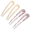thumbnail image 1 of Horquillas francesas para el pelo, con forma de U, para cabello fino y grueso, 2 puntas para moño, accesorios de peinado vintage para mujer, 1 of 7