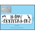 thumbnail image 6 of 10in x 3in White Happy Anniversary Bumper Sticker Vinyl Decal Car Stickers, 6 of 6