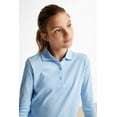 thumbnail image 5 of French Toast Girls School Uniform Long Sleeve Picot Collar Interlock Polo Shirt, Sizes 4-20 & Plus, 5 of 10