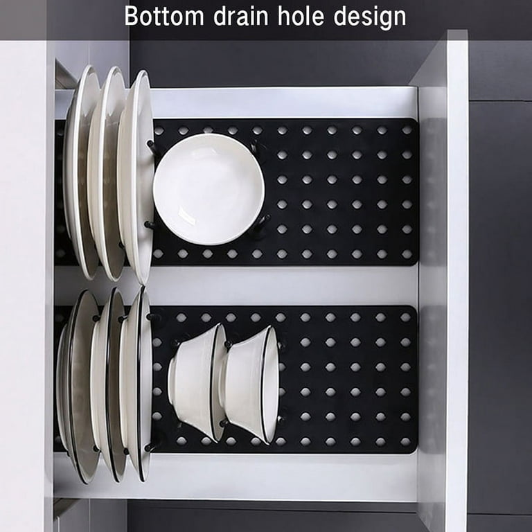  COLTURE Plates Bowls Holders Organizer for Kitchen Cabinets   Vertical Alumium Dish Storage Dying Display Rack for Counter, Cupboard,  Drawer Corner - Adjustable Slot Distance Bowl Drying Rack