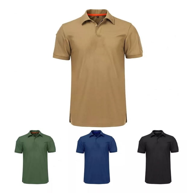 Polo Playera Hombre Manga Corta Militar Táctica