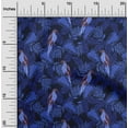thumbnail image 2 of oneOone Rayon Navy Blue Fabric Tropical & Bird Sewing Fabric By The Yard Printed Diy Clothing Sewing Supplies 56 Inch Wide, 2 of 5