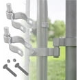 thumbnail image 1 of Chain Link Fence Gate Post Hinges Heavy Duty Galvanized Steel CorrosionOutdoor Gate Hardware with Bolt & Nut (/&#), 1 of 5