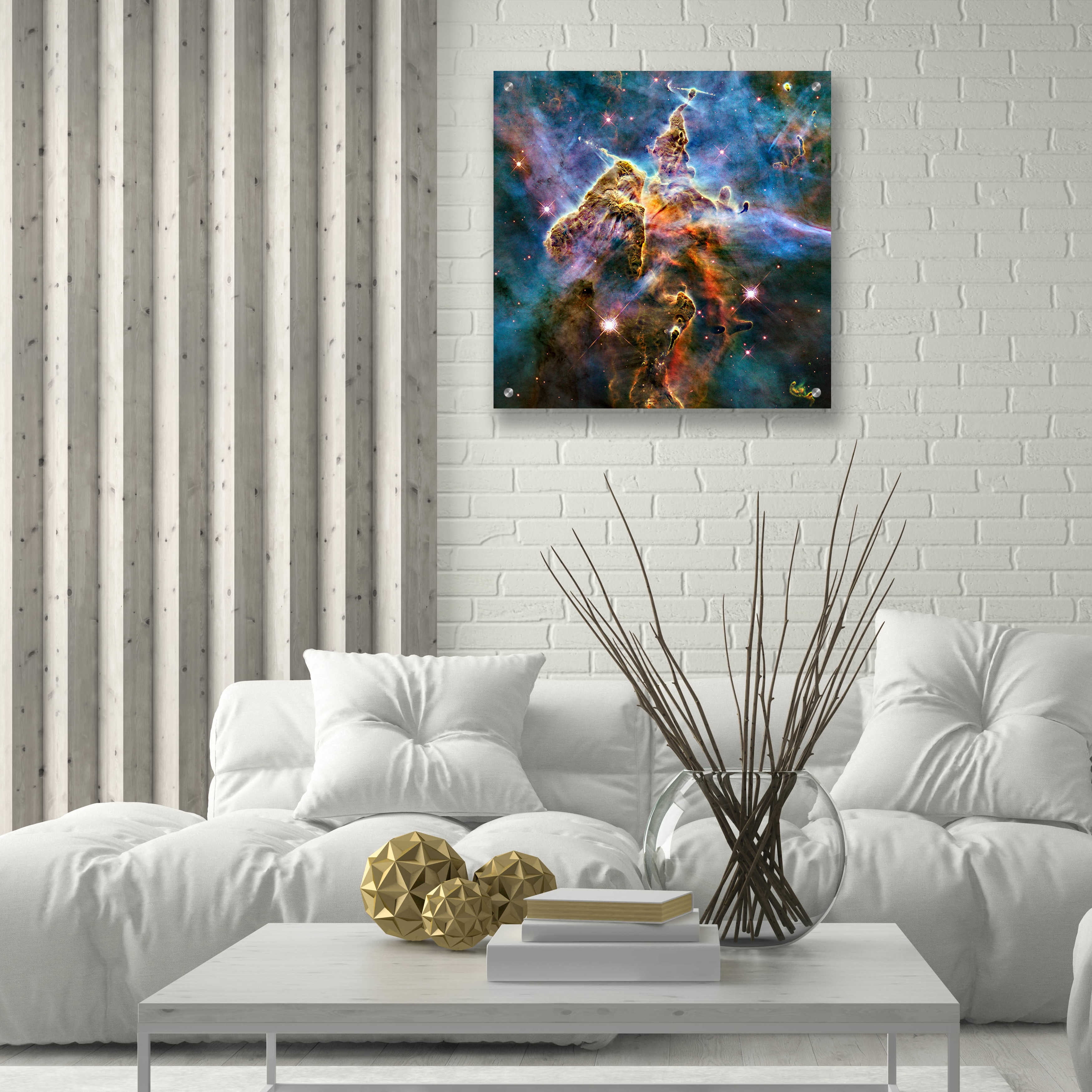 Epic Art 'Mystic Mountain' Hubble Space Telescope Acrylic Glass