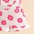 thumbnail image 6 of CAICJ98 Baby Girl Summer Clothes Cute Outfits Short Sleeve Romper Overall Skirt Dress Headband 3Pcs Infant Newborn Outfit (Pink,12-18 Months), 6 of 7