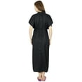 thumbnail image 2 of Bimba Maternity Hospital Kaftan With Belt Rayon Nursing Night Gown, Front & Back Buttons, 2 of 7