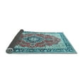 thumbnail image 2 of Ahgly Company Indoor Rectangle Medallion Light Blue Traditional Area Rugs, 7' x 9', 2 of 4