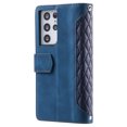 thumbnail image 5 of Feishell Crossbody Wallet Case for Samsung Galaxy Note 20 Ultra,Luxury PU Leather Magnetic Buckle Zipper Pocket Card Slots Shockproof Flip Stand Phone Cover with Hand Strap & Shoulder Strap,Blue, 5 of 13
