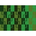 thumbnail image 1 of Ahgly Company Indoor Rectangle Patterned Dark Forest Green Area Rugs, 7' x 10', 1 of 6