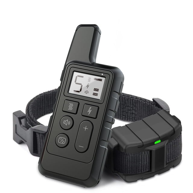 Collar de entrenamiento impermeable de 3300 pies para perros grandes, medianos y pequeños con mando a distancia recargable, vibración de pitido y modos de choque humano Shuxiu Wang 8390615141482