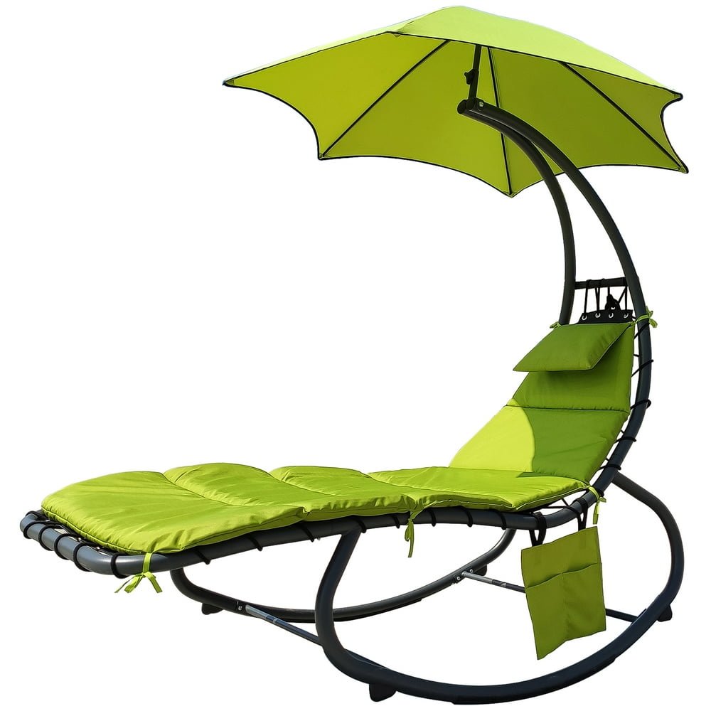 BalanceFrom Hanging Rocking Curved Chaise Lounge Chair Swing with