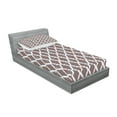 thumbnail image 2 of Ambesonne Paisley Fitted Sheet & Pillow Sham Set, Classic Floral Ornamental, Twinxl, Multicolor, 2 of 2