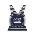 thumbnail image 4 of Robe Fille Bleue Règle de Livre Florale Bretelles Spaghetti Croisée École 7-8 Ans, 4 of 7