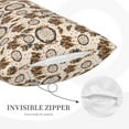 thumbnail image 3 of Sikiie Retro Dreamcatcher Print Plush Pillow Cover, Wrinkle-proof and Stain-resistant Pillow Protector without Pillow Core, Home Decoration-20"x30", 3 of 6