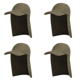 thumbnail image 2 of Sombrero de pescado unisex con visera para el sol, protección solar con cubierta para el cuello de la oreja (verde militar), 2 of 2