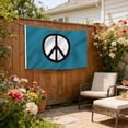 thumbnail image 4 of Peace Sign Flag 3x5 Ft, Durable Polyester Peace Symbol Banner with Brass Grommets for Indoor Outdoor Decor, 4 of 6