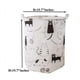 thumbnail image 3 of Cesto de ropa sucia con asas - Cesta de lona plegable para almacenamiento, 3 of 5