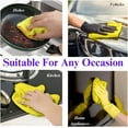 thumbnail image 3 of Nmkwnr 6 Pcs Absorbent Cleaning Rags Microfiber Cleaning Cloth Cleaning Towels Dusting Cloth for House, Kitchen, Car, Window, 15" x 15", 3 of 7