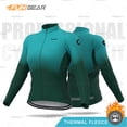 thumbnail image 2 of Jersey de ciclismo de invierno para mujer, chaqueta polar térmica, sudadera de manga larga para mujer, camisetas cálidas para montar en bicicleta, uniforme de entrenamiento para mujer, 2 of 5