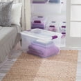 thumbnail image 6 of Sterilite Plastic Latching Storage Totes - 66 qt - 12 Pack, 6 of 10