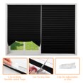 thumbnail image 5 of Debonair Pleated Window Paper Shades Room Darkening Blinds Black 36" x 59", 5 of 9