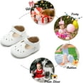 thumbnail image 5 of Soft Sole Leather Baby Shoes - Infant Baby Walking Shoes Moccasinss Rubber Sole Crib Shoes, 5 of 6